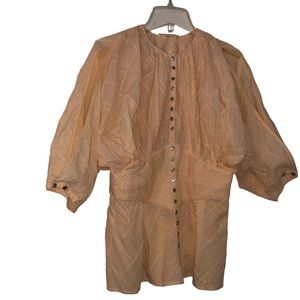 Catherine Malandrino Peach Blouse
